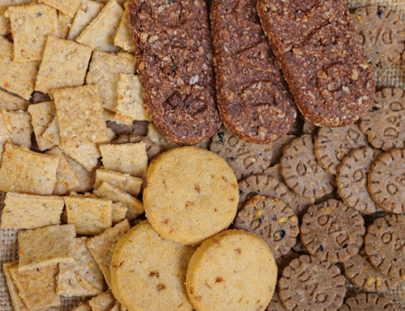 Biscuits salé, biscuits sucrés bio "La Bonne Saison", Marseille Longchamp.